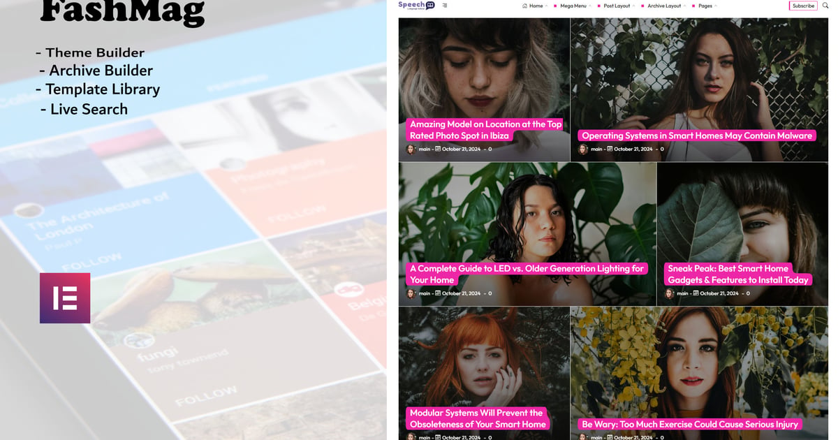 Fashmag – 生活方式博客和杂志 WordPress 主题
