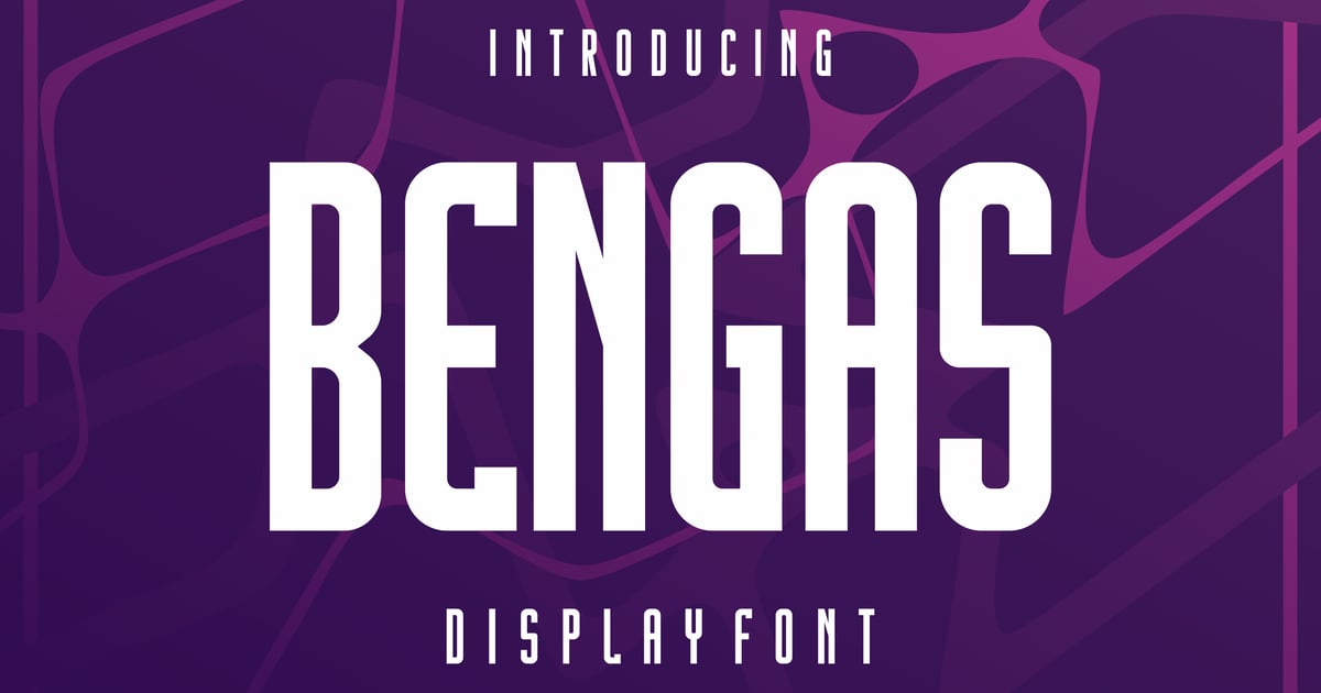Bengas – 无衬线显示字体