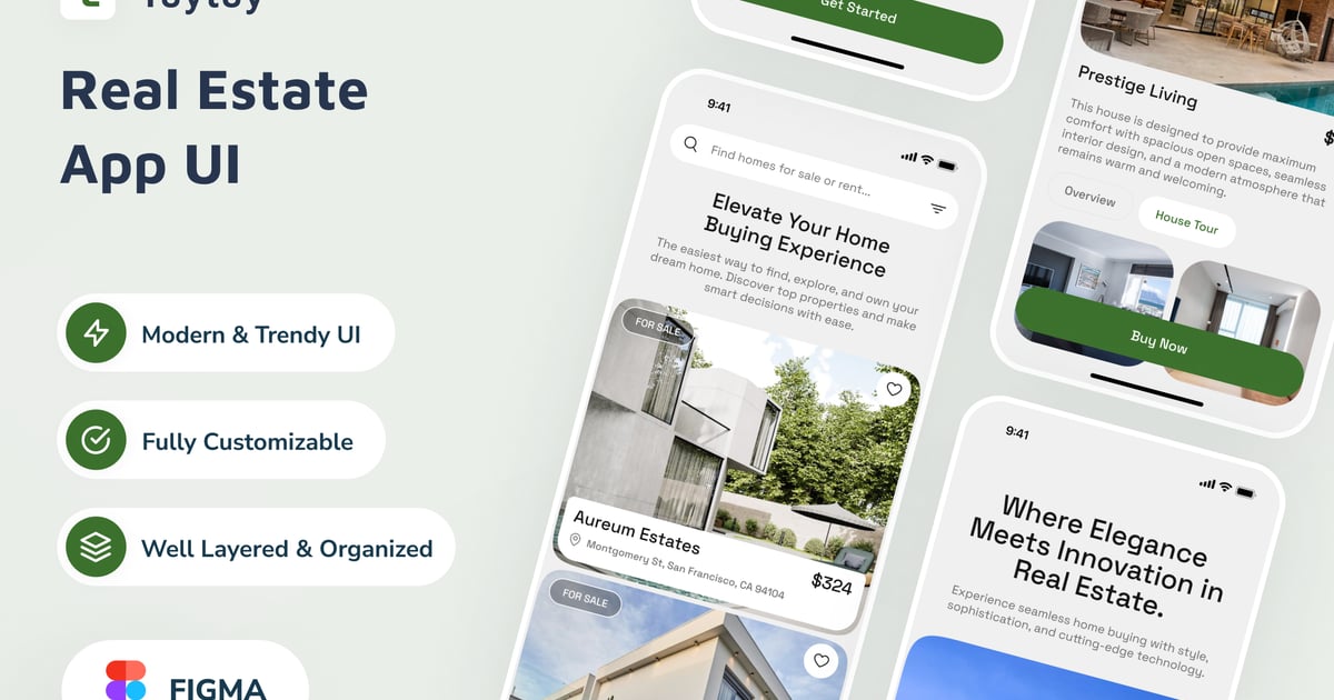 Tuytuy——房地产应用程序用户界面