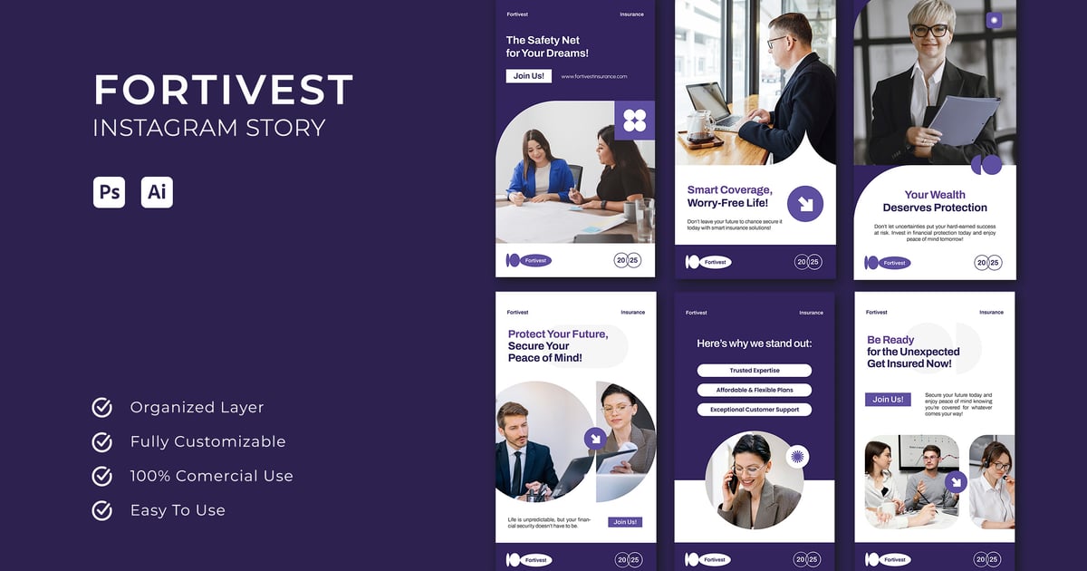 Fortivest 保险 – Instagram 故事