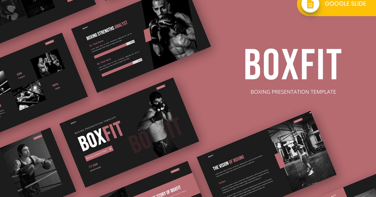 Boxfit – 拳击 Google 幻灯片模板