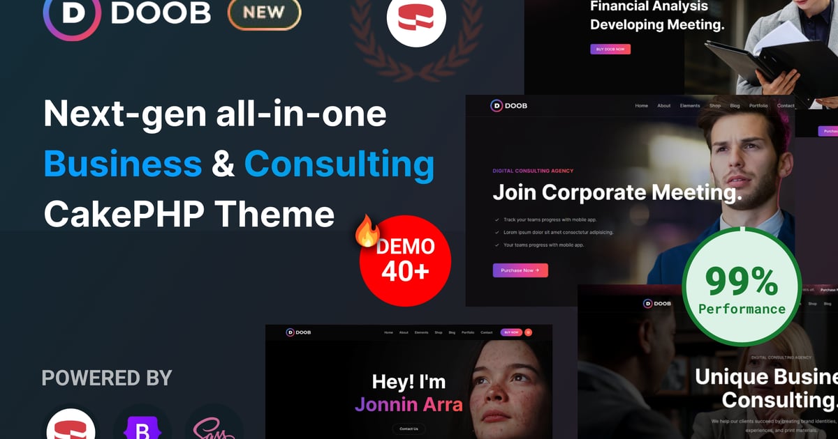 Doob – 商业和咨询 CakePHP 模板