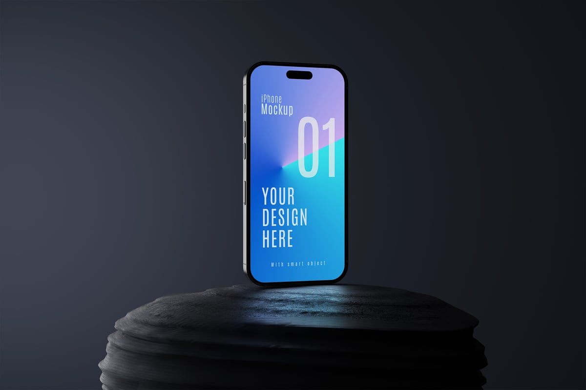iPhone手机模型样机 (PSD)
