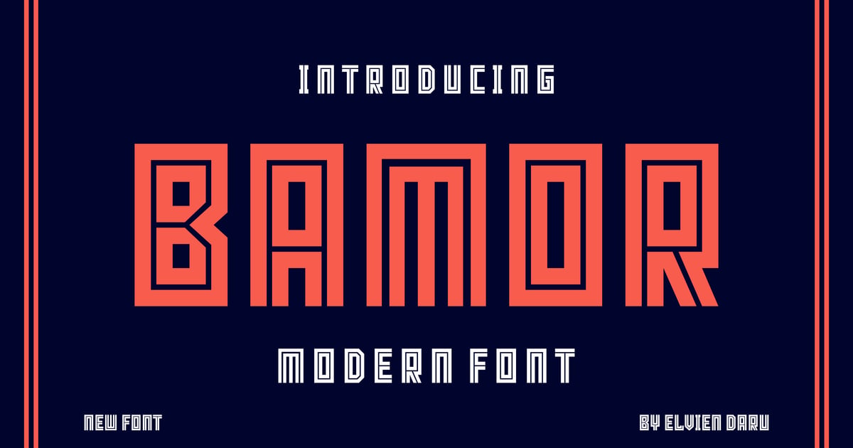 Bamor – 显示字体