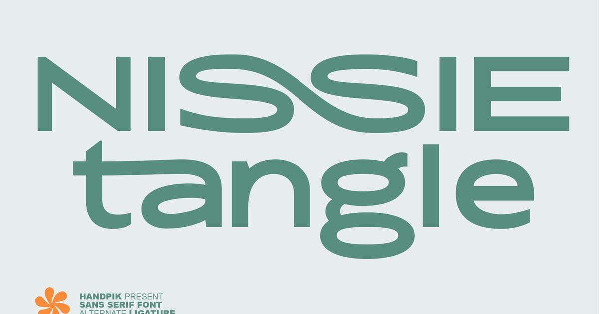 Nissie Tangle无衬线字体