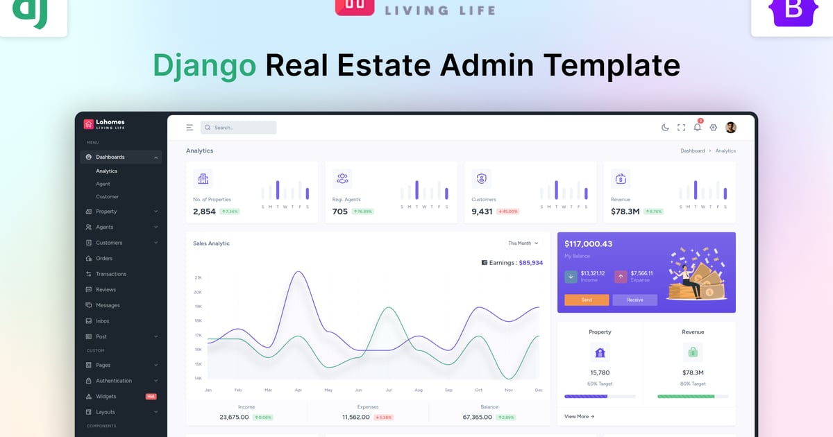 Lahomes – Django 房地产管理后台