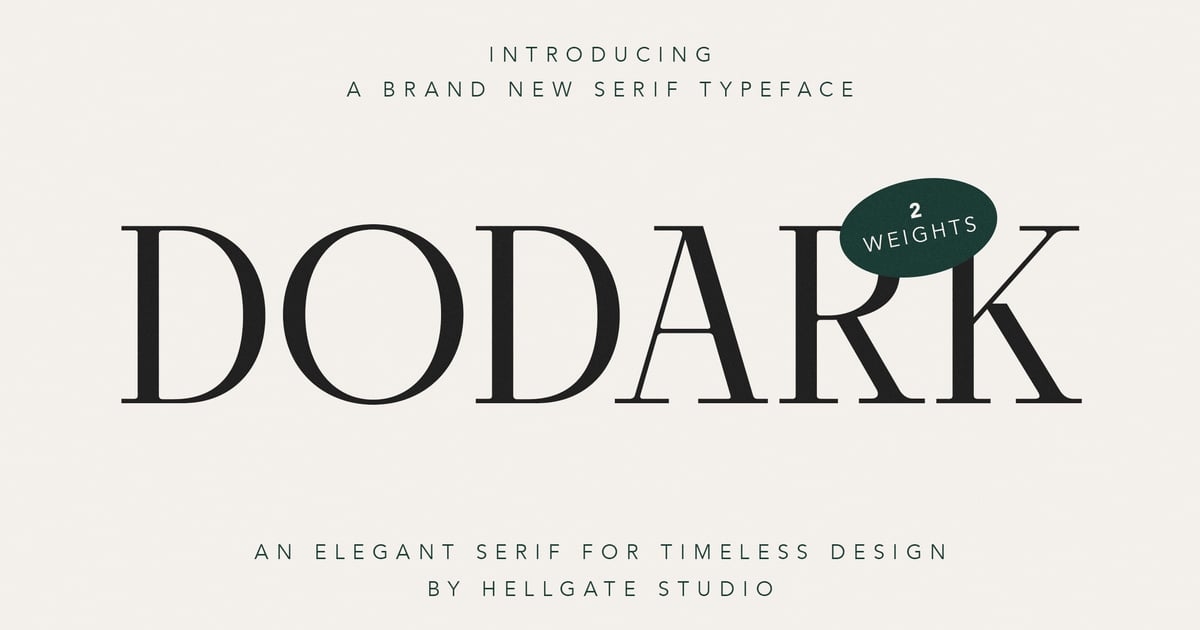 Dodark Elegant 优雅衬线字体