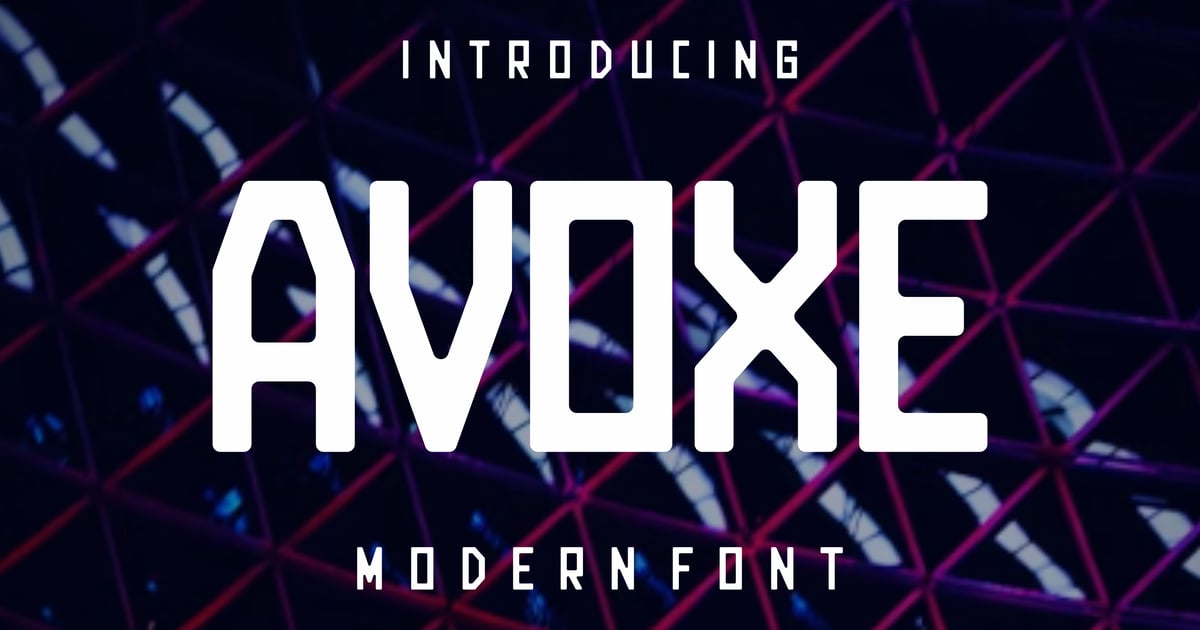 Avoxe – 技术显示字体