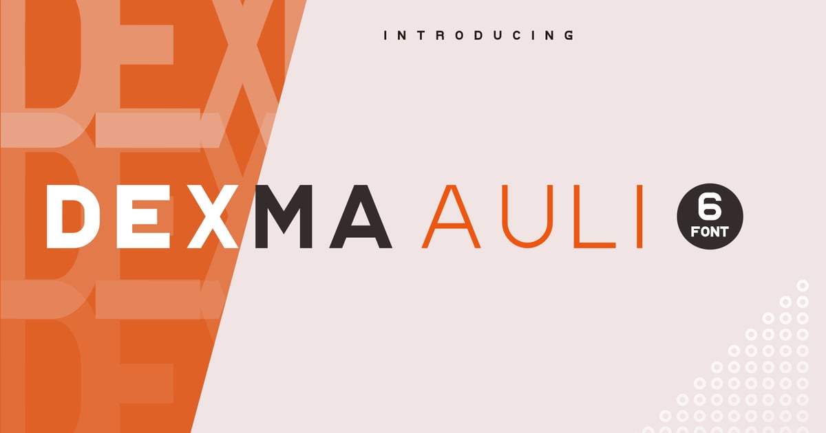 Dexma Auli – 现代显示无衬线字体