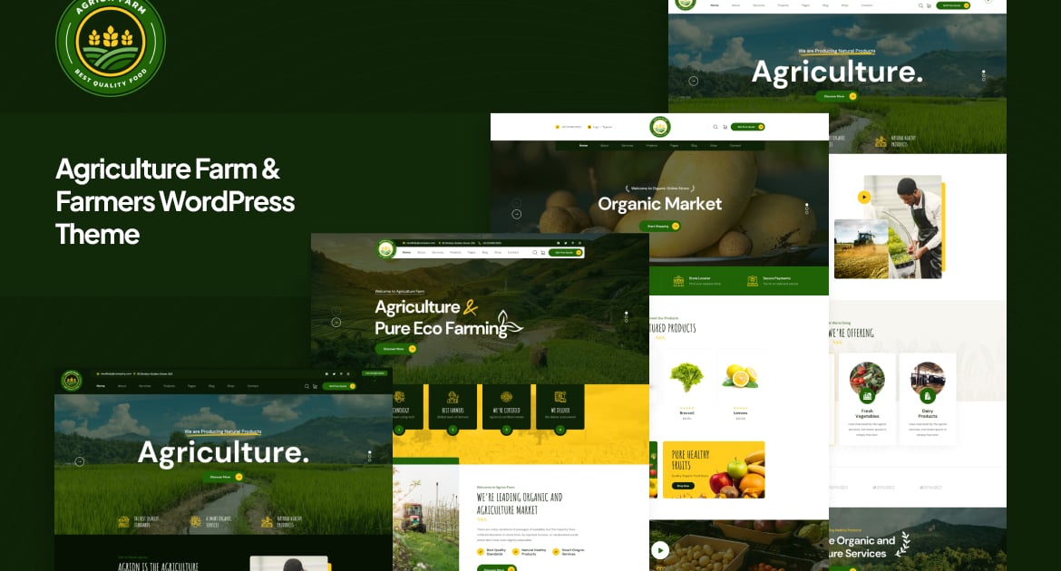 Agrion – 农业农场和农民 WordPress 主题