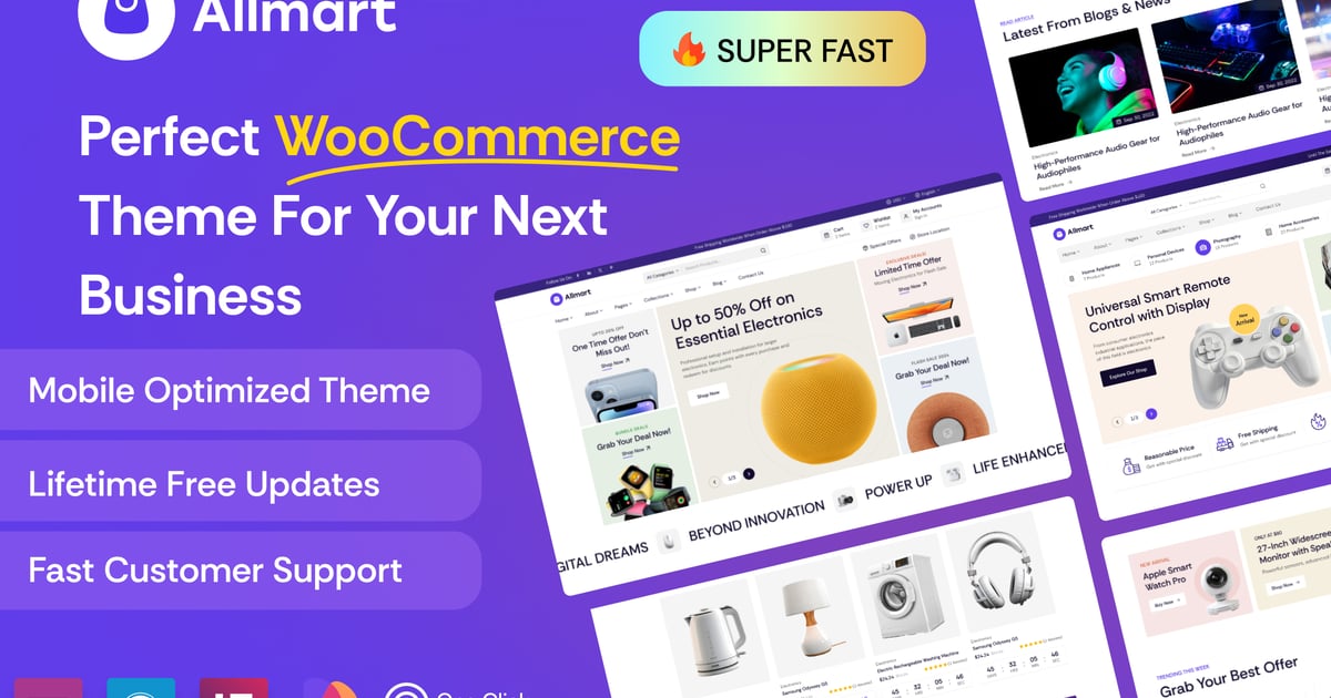 Allmart – 电子产品和小工具 WordPress 主题