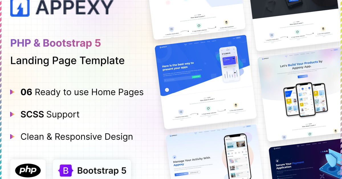 Appexy – PHP 登陆页面模板