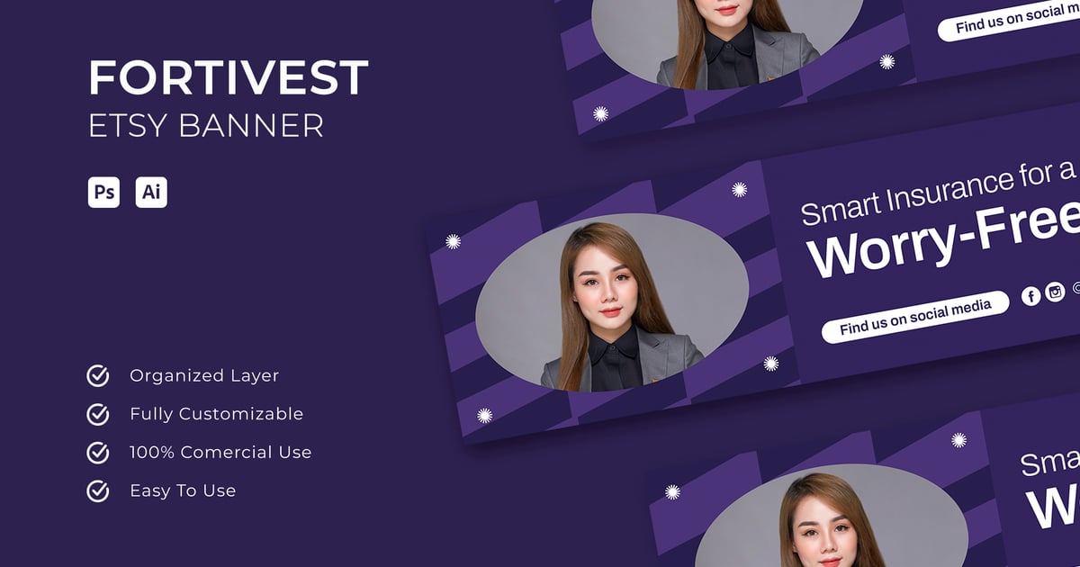Fortivest 保险 – Etsy 横幅