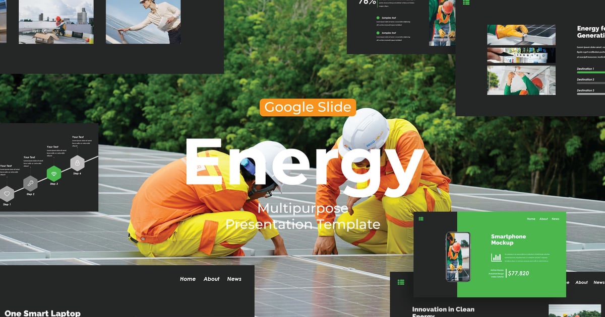 能源 – Google 幻灯片模板