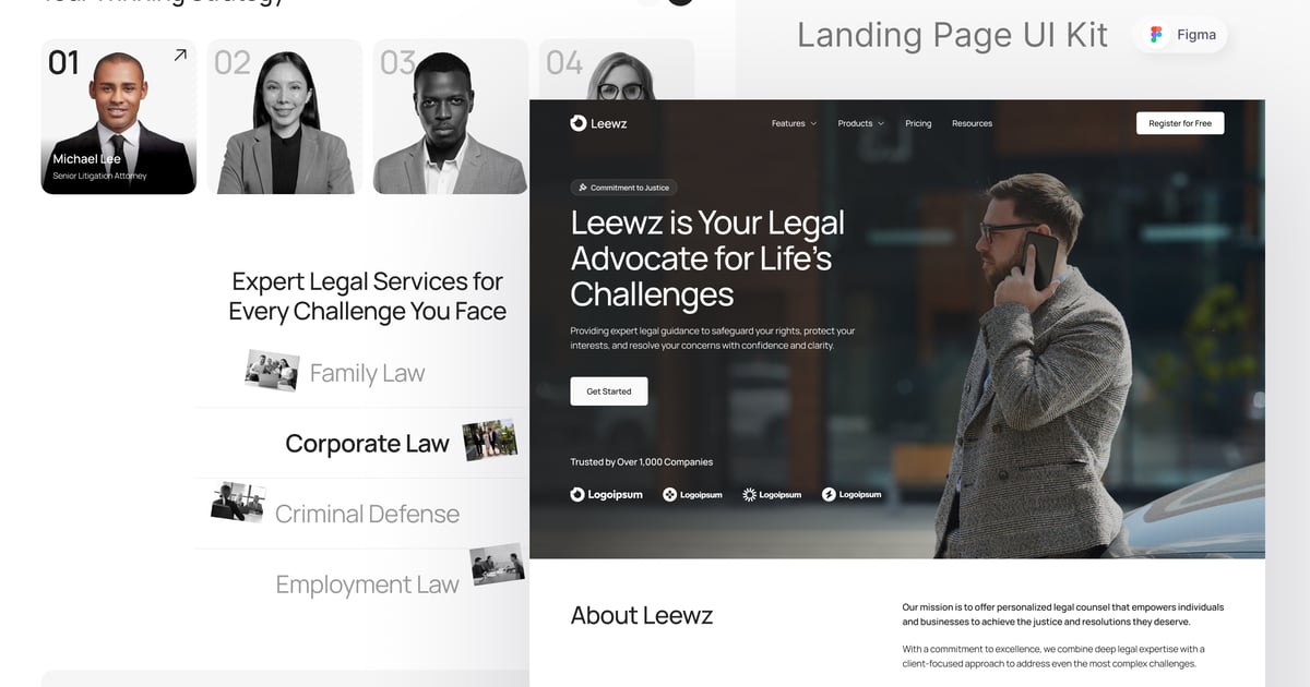 Leewz – 律师事务所登陆页面