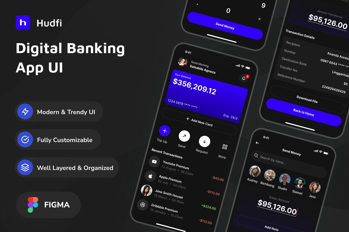 数字银行应用APP UI KIT (FIG)