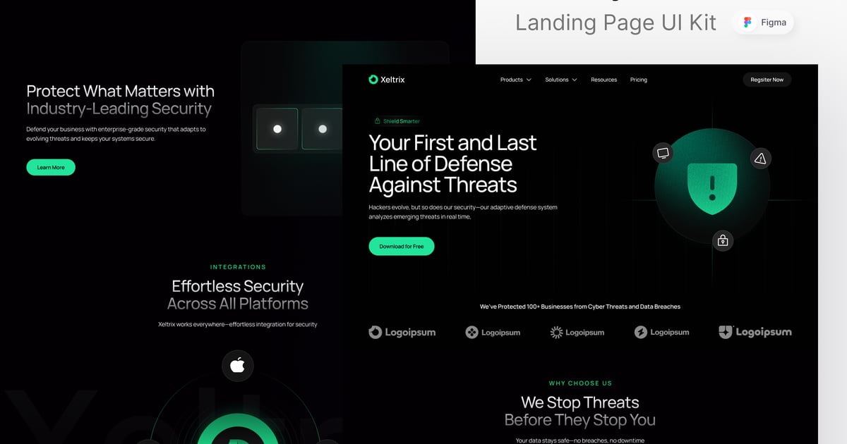 Xeltrix – 安全软件登陆页面