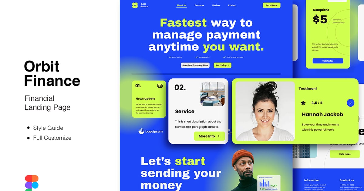 Orbit Finance – 登陆页面模板