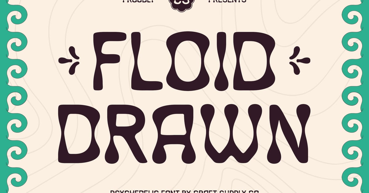 CS Floid 手绘字体