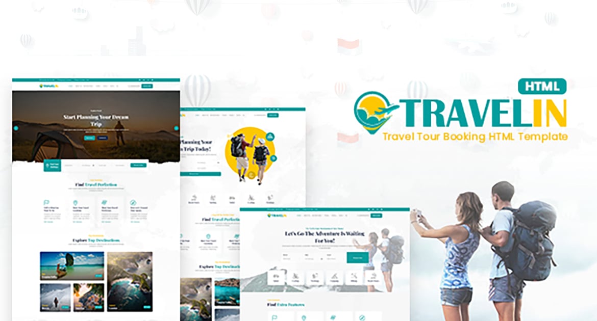 Travelin – 旅行团预订 HTML 模板