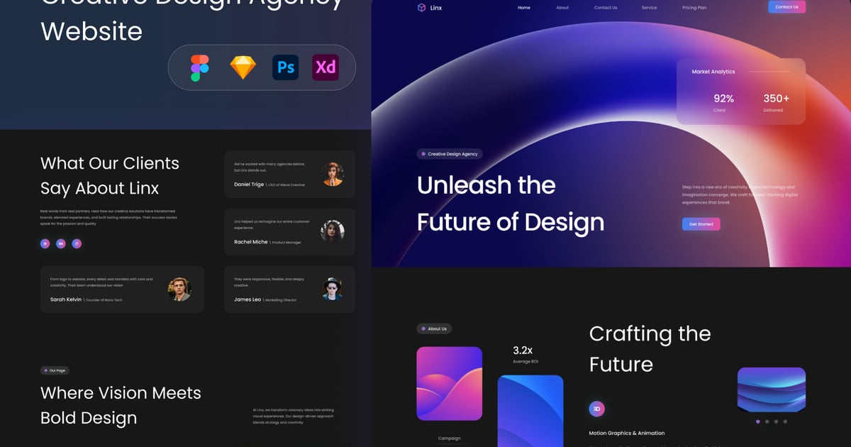 Linx – 创意设计机构网站