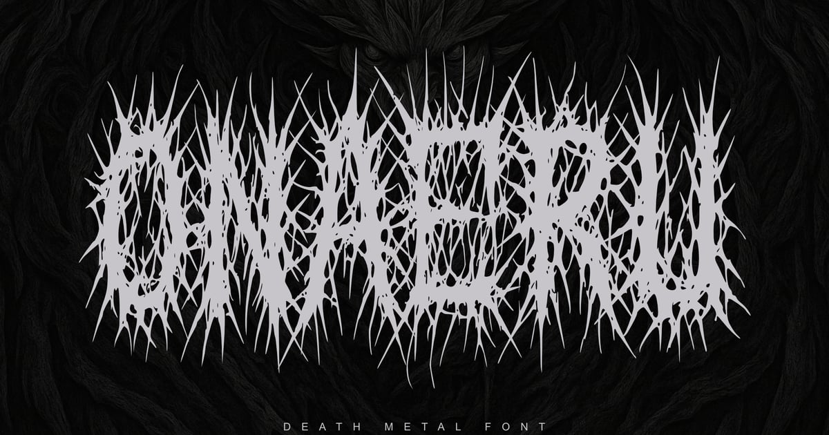 Onaeru –死亡金属字体