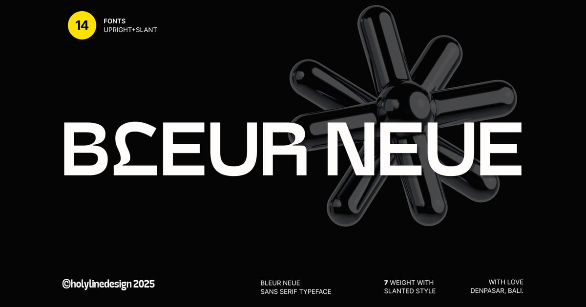 Bleur Neue – 几何现代 Grotesk 字体