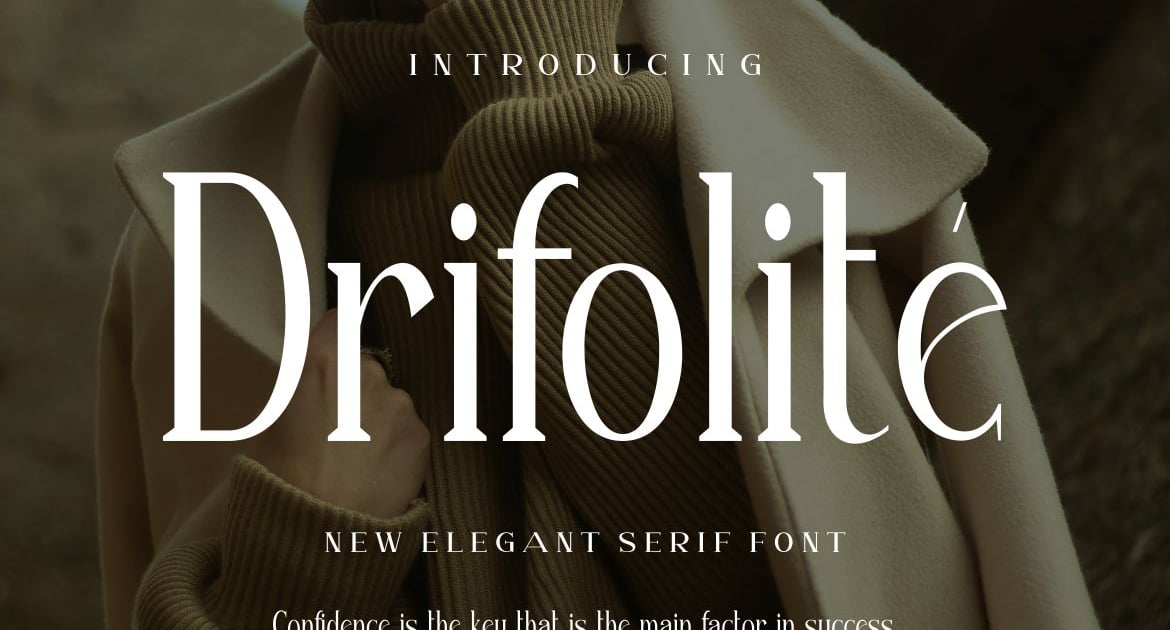Drifolite简洁独特的字体