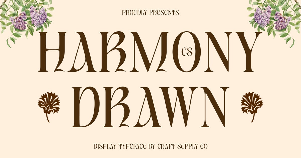 Harmony Drawn现代优雅字体