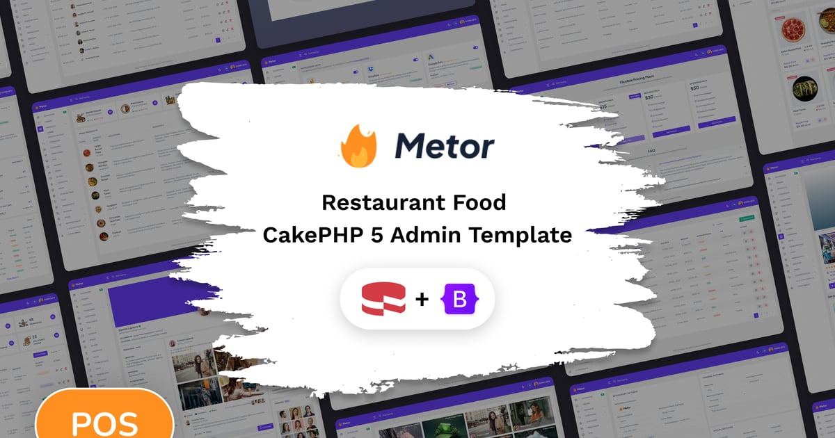 Metor – CakePHP 餐厅食品 POS 管理模板