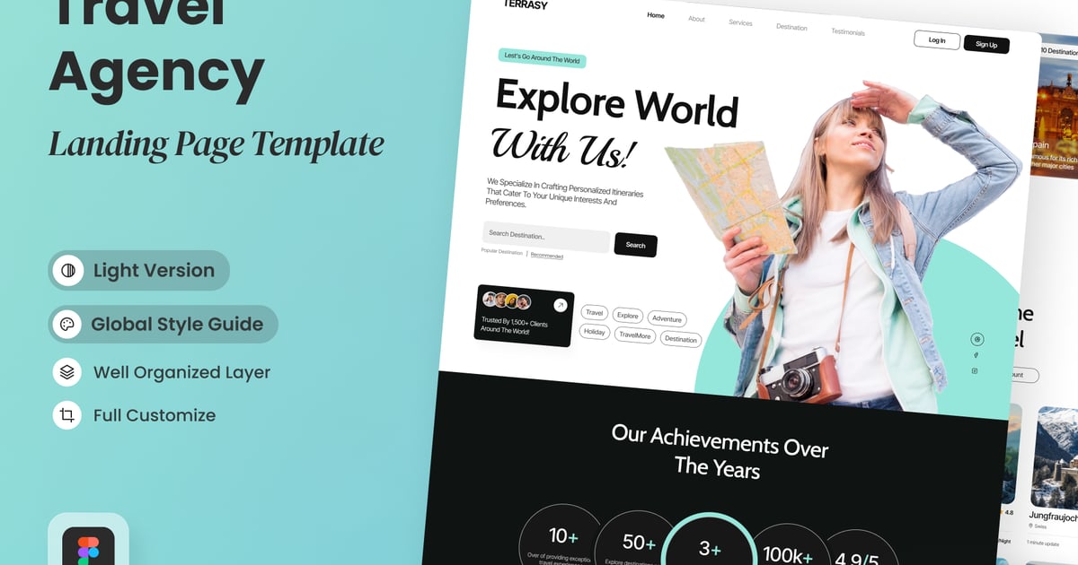 Terrasy – 旅行社着陆页