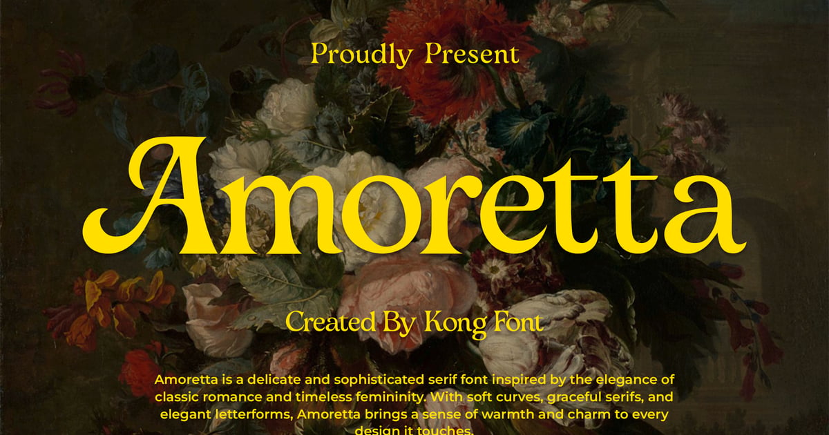 Amoretta – 永恒优雅的衬线字体