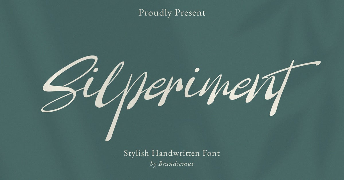 Silperiment – 时尚手写字体