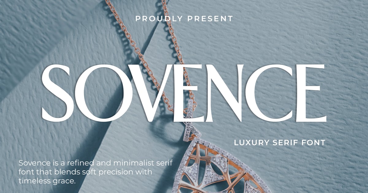 Sovence – 奢华衬线字体