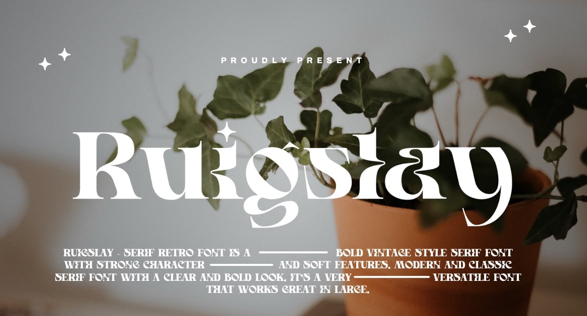 Ruigslay – Serif 复古字体