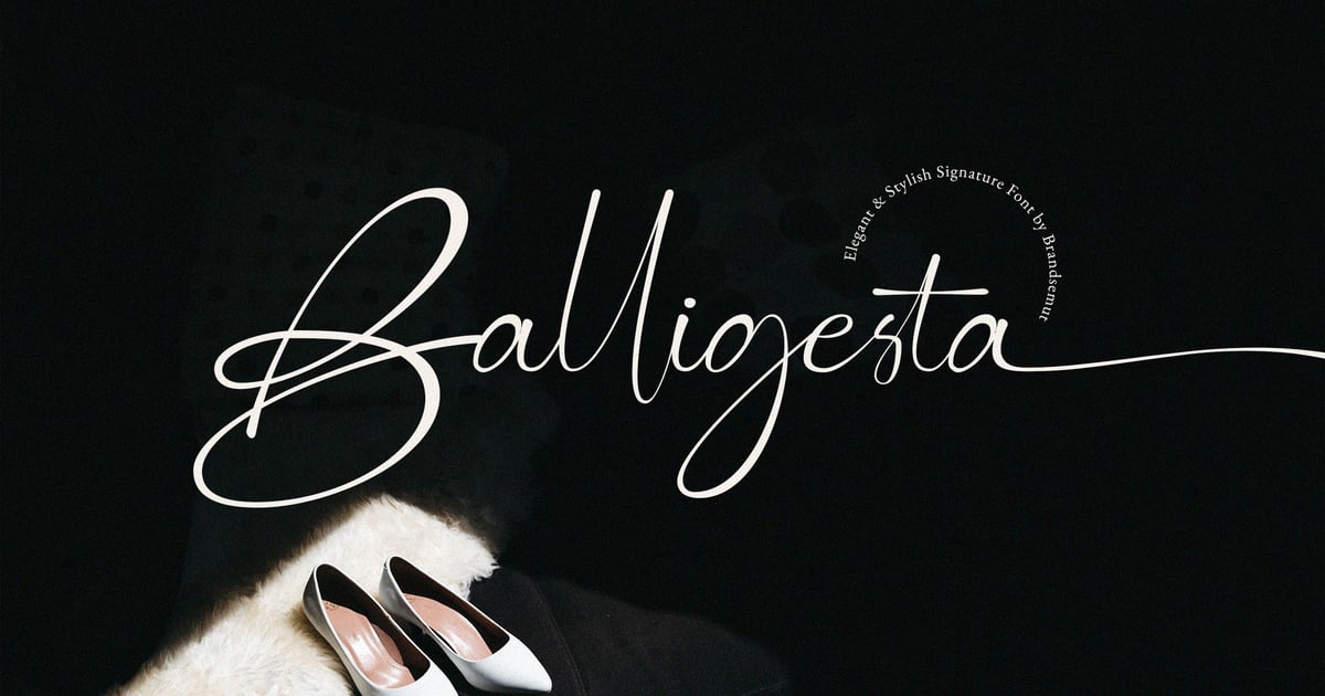 Balligesta – 现代时尚签名字体