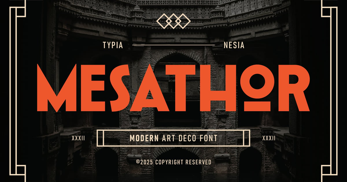 Mesathor – 现代装饰艺术字体