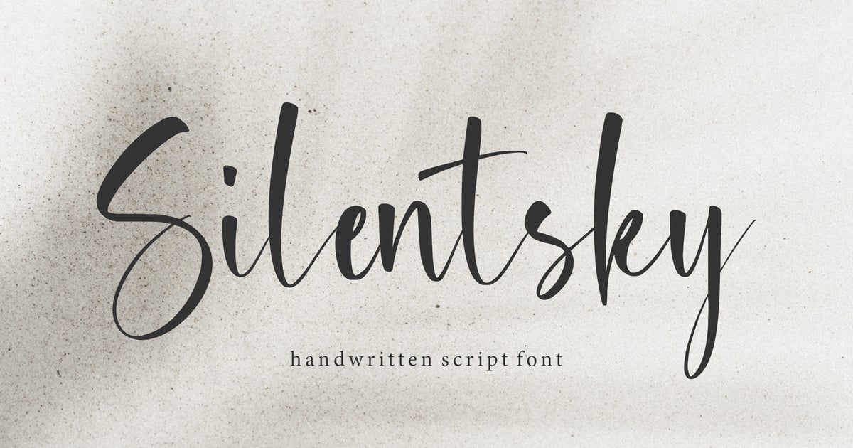Silentsky – 现代手写标志字体