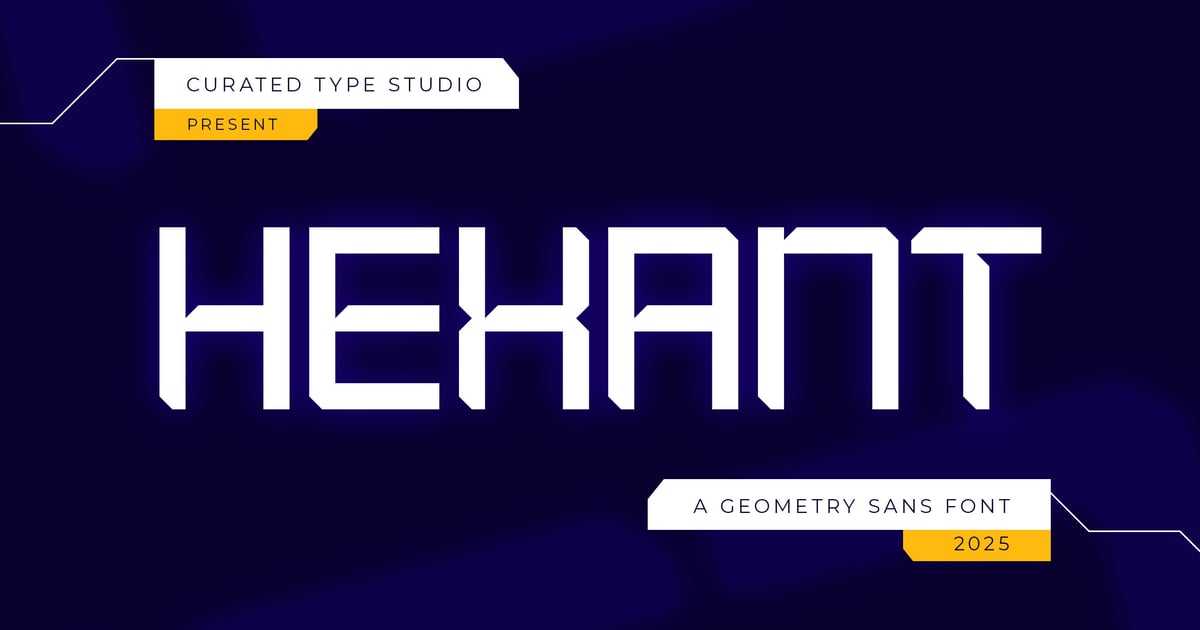 Hexant – Geometry Sans 字体