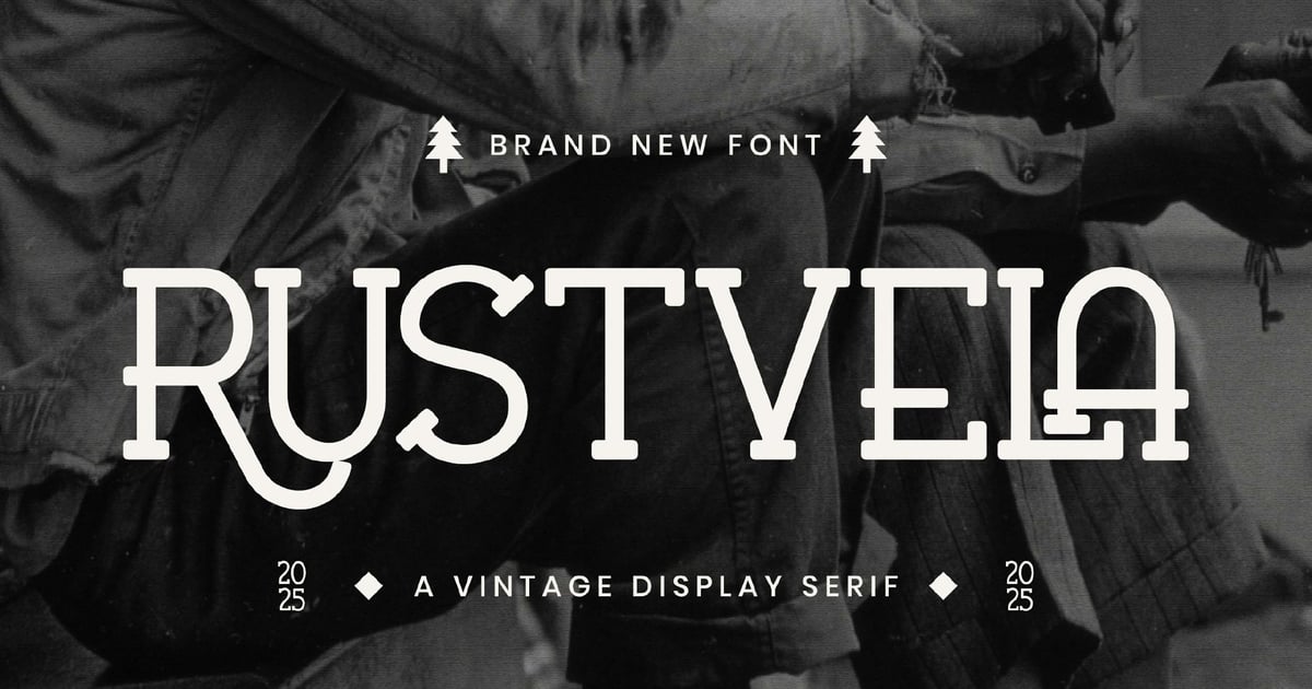 Rustvela Vintage 显示衬线字体
