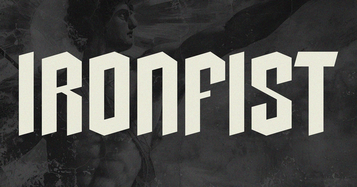 现代黑体字体——Ironfist