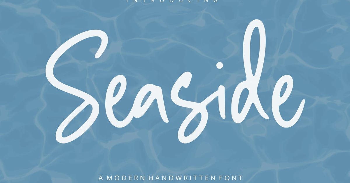 Seaside – 现代手写标志字体