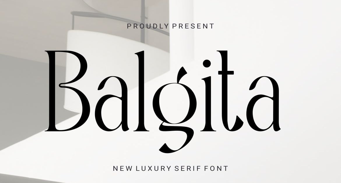 Balgita独特精美的字体