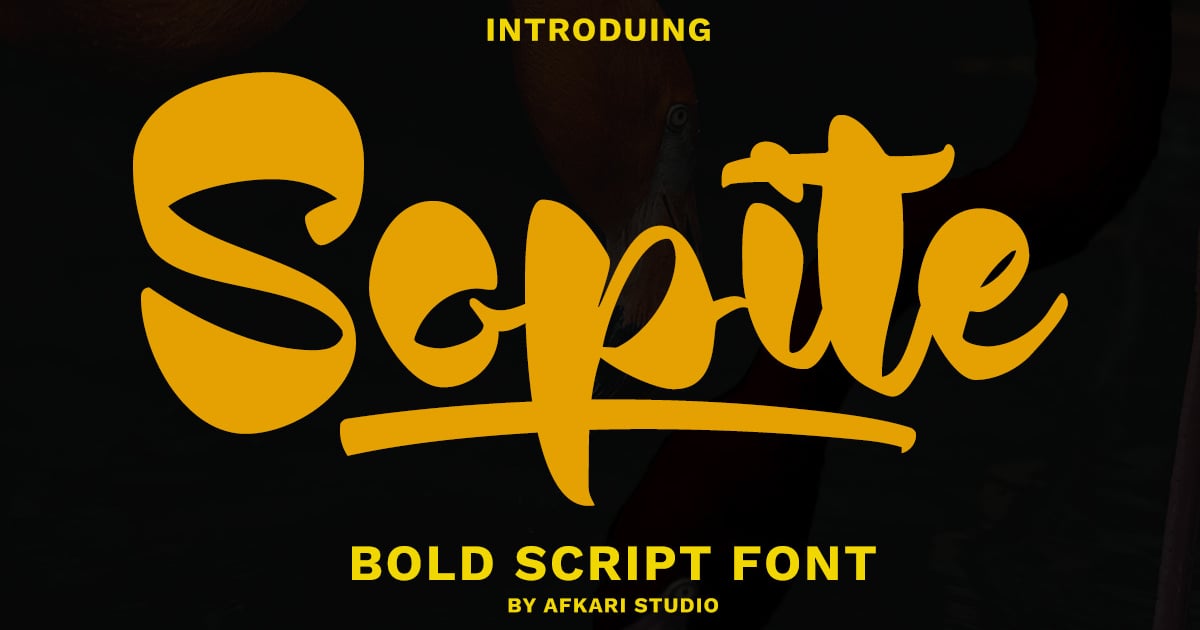 Sopite –手写粗体脚本字体