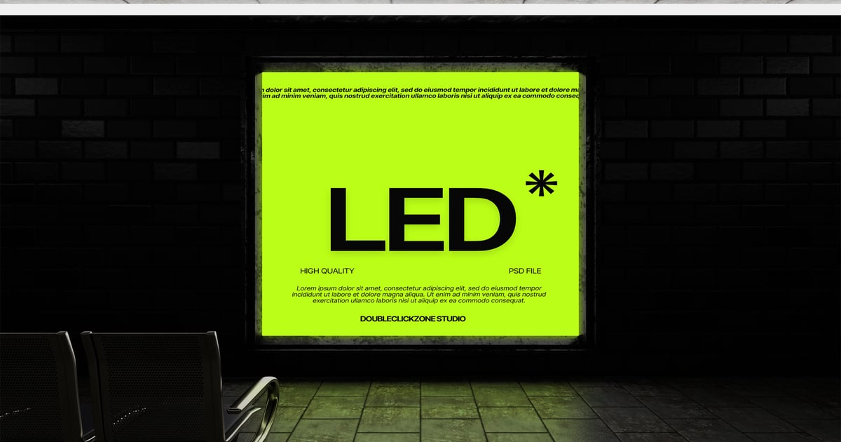 方形LED屏幕模型