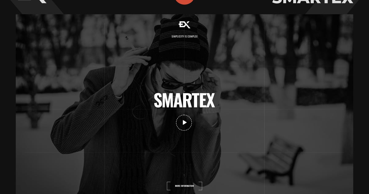Smartex – 单页作品集模板