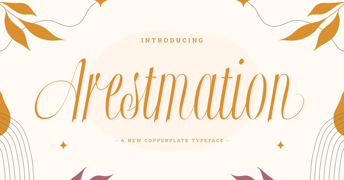 Arestmation – 新的铜版字体