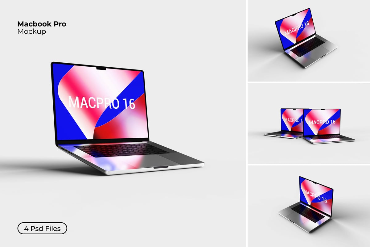 MacBook电脑样机 (PSD,JPG)