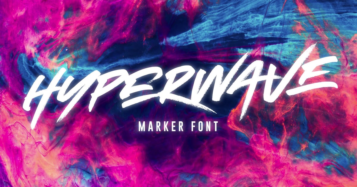 Hyperwave毛笔手写字体