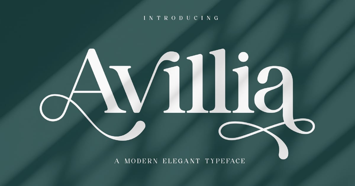 Avillia 优雅衬线字体